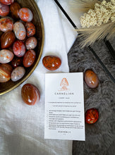 Load image into Gallery viewer, Carnelian tumbled crystals
