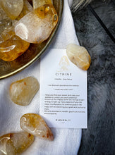 Load image into Gallery viewer, Citrine tumbled crystals with card
